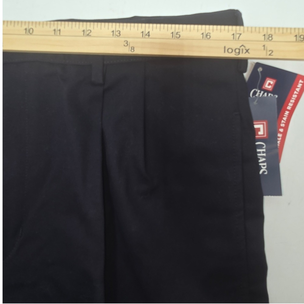 3 Pack NWT Chaps Mens Double Pleat Chino Pants Wrinkle/Stain Resistant W33xL32 - Picture 5 of 12